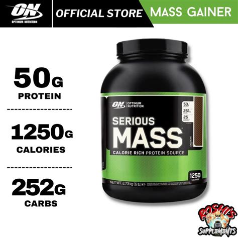 Optimum Nutrition Serious Mass Weight Gainer 1LB (450g).